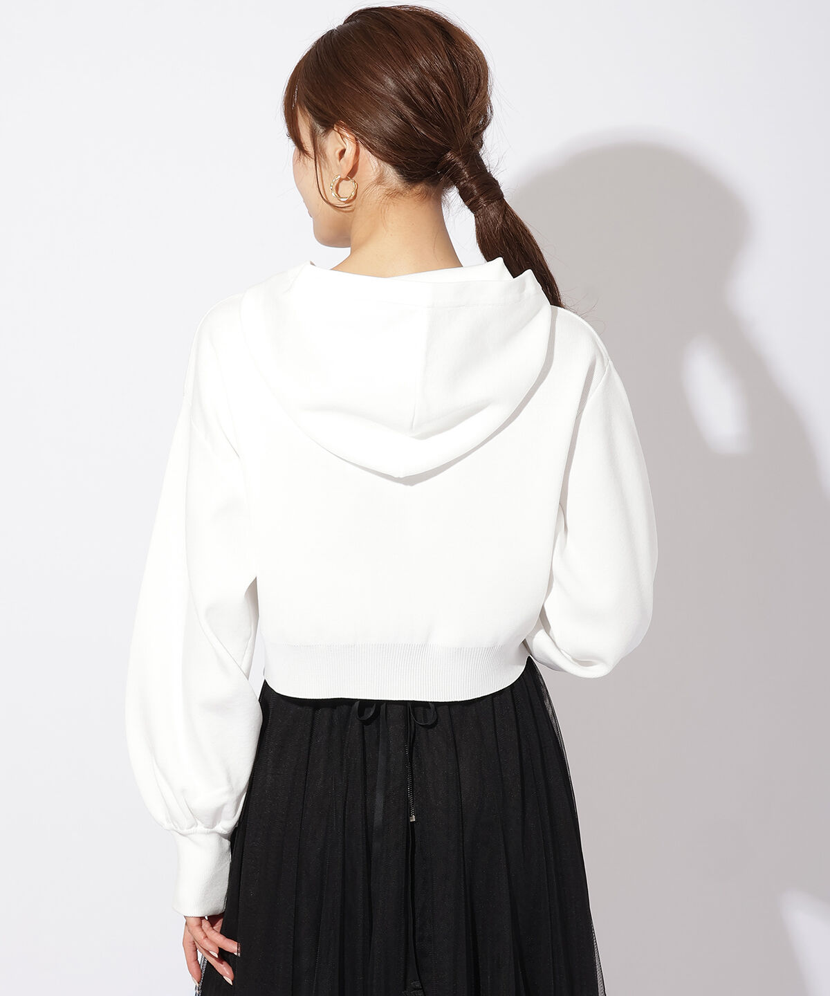 アンドクチュール「スポンディッシュニットパーカー」|パーカー|