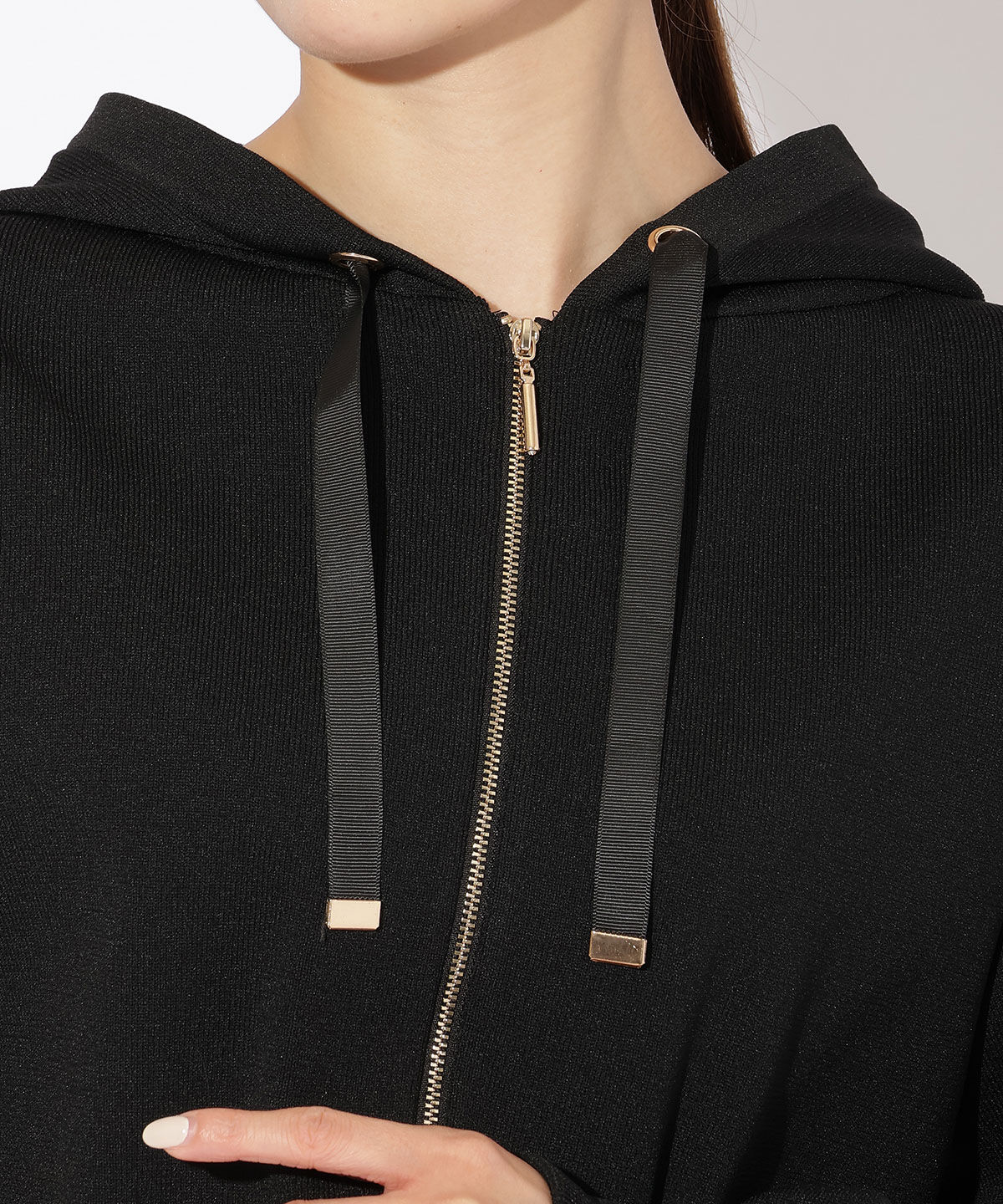 アンドクチュール「スポンディッシュニットパーカー」|パーカー|