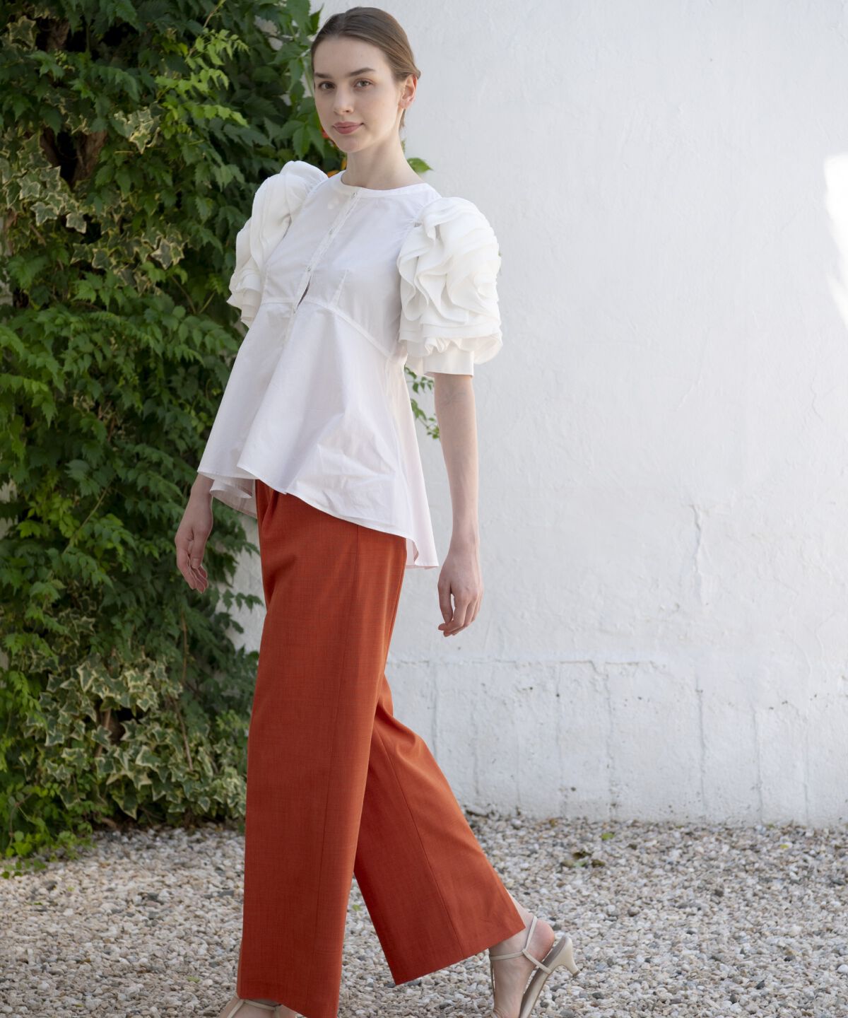 アンドクチュール「バックスリットワイドパンツ」|その他|