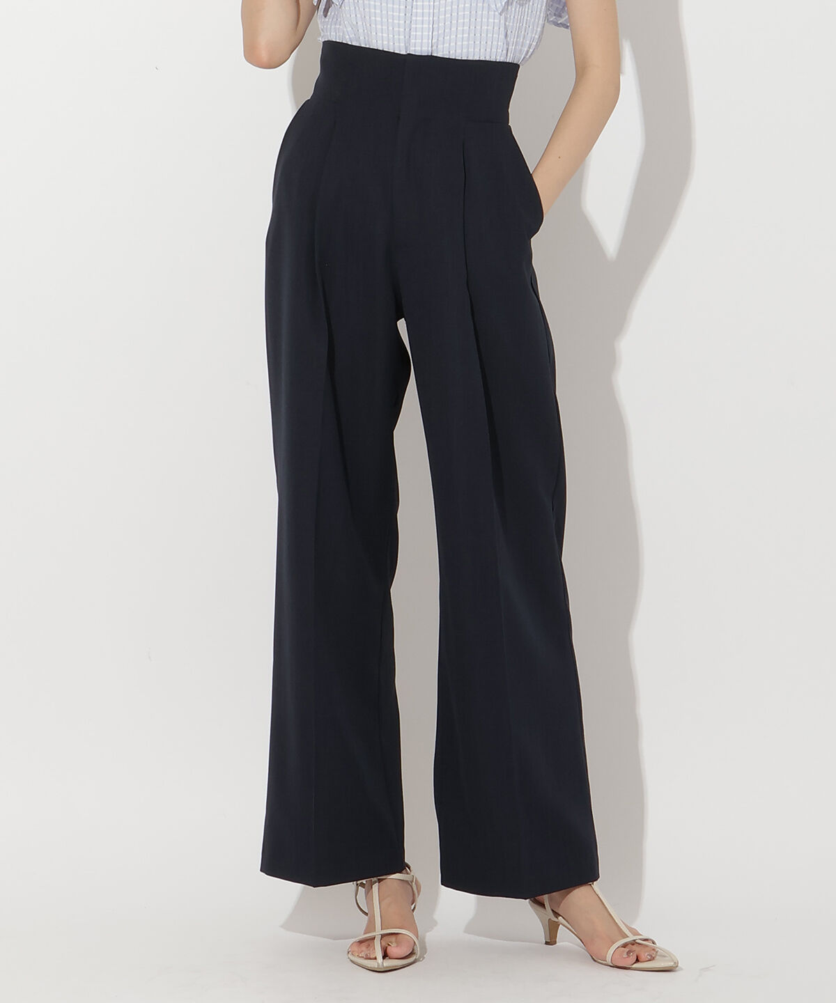 アンドクチュール「バックスリットワイドパンツ」|その他|