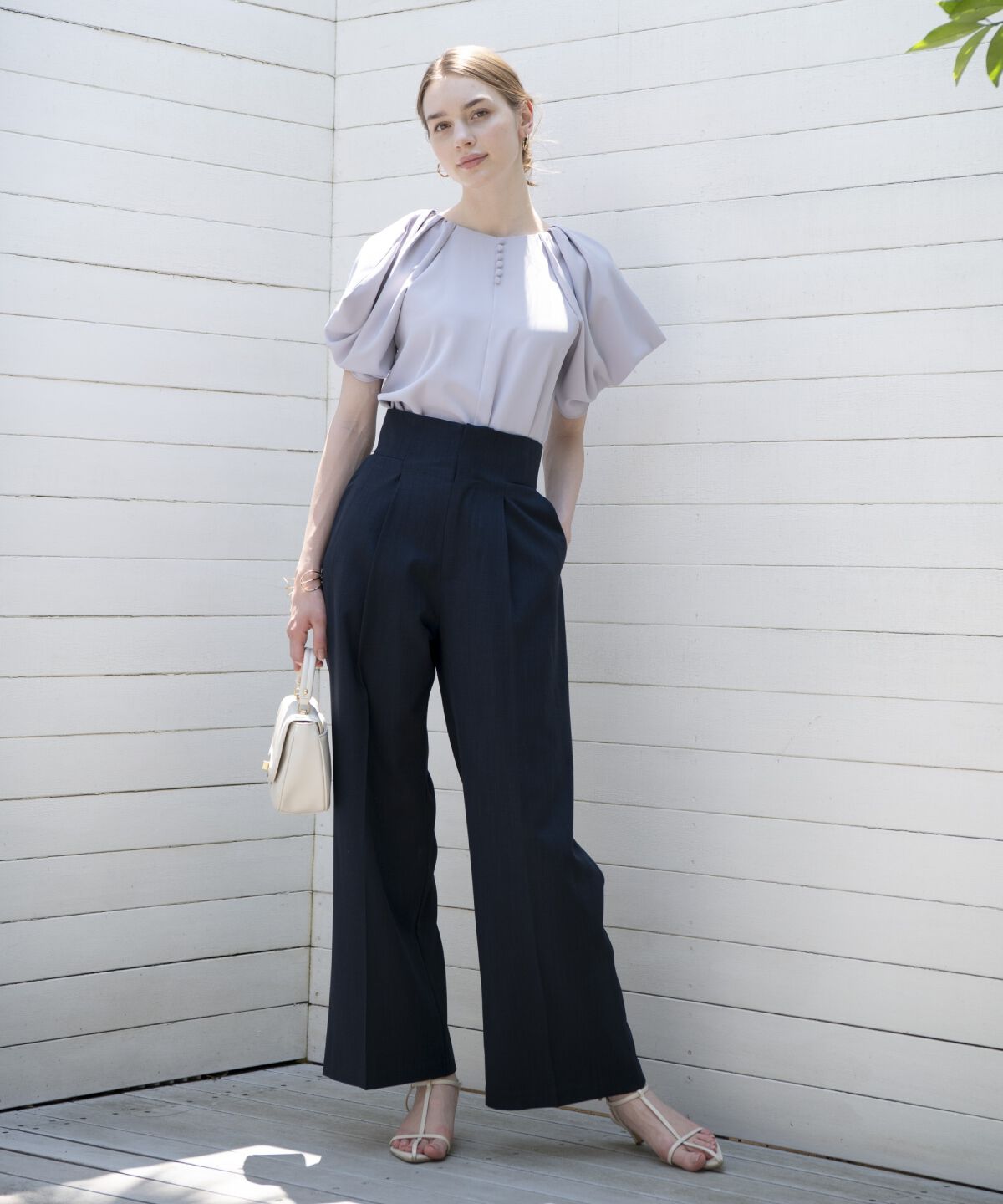 アンドクチュール「バックスリットワイドパンツ」|その他|