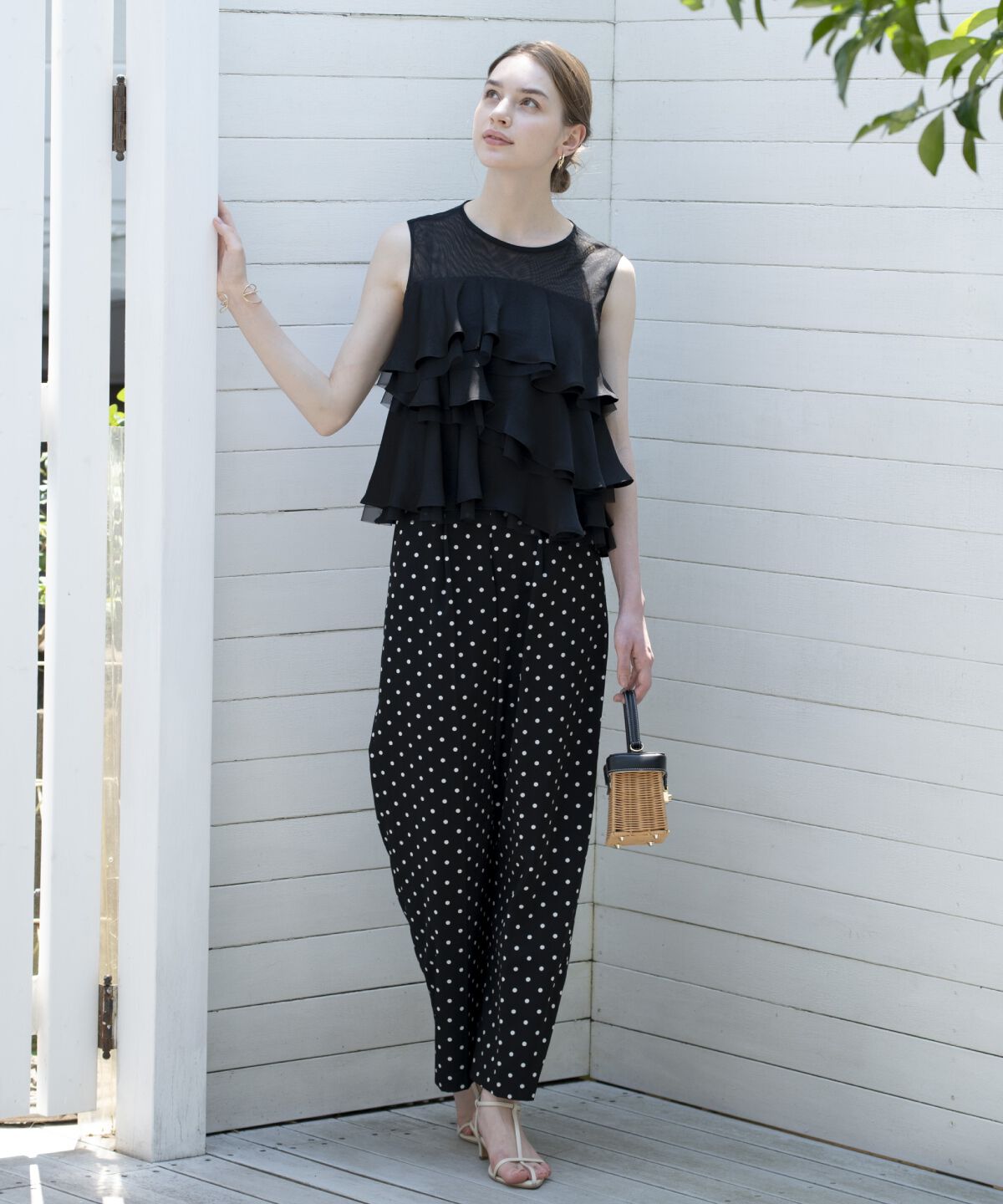 アンドクチュール「バックスリットワイドパンツ」|その他|