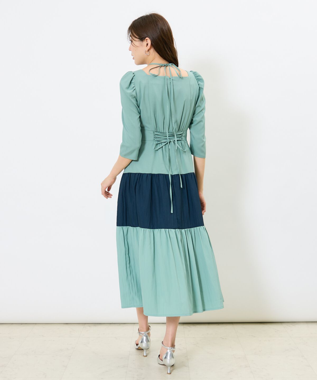 アンドクチュール「アシメラッフルティアードワンピース」|ワンピース|