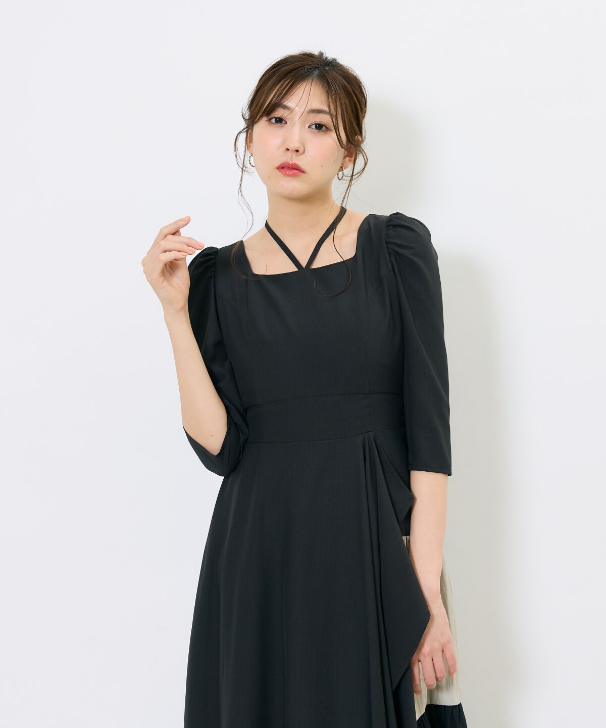 アンドクチュール「アシメラッフルティアードワンピース」|ワンピース|