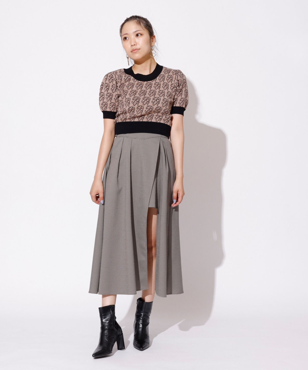 REDYAZEL「モノグラムジャガードニット」|ニット・セーター|