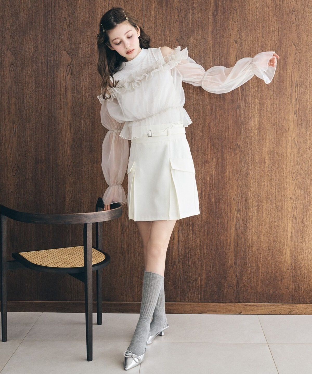 REDYAZEL「カーゴミニスカート」|台形|