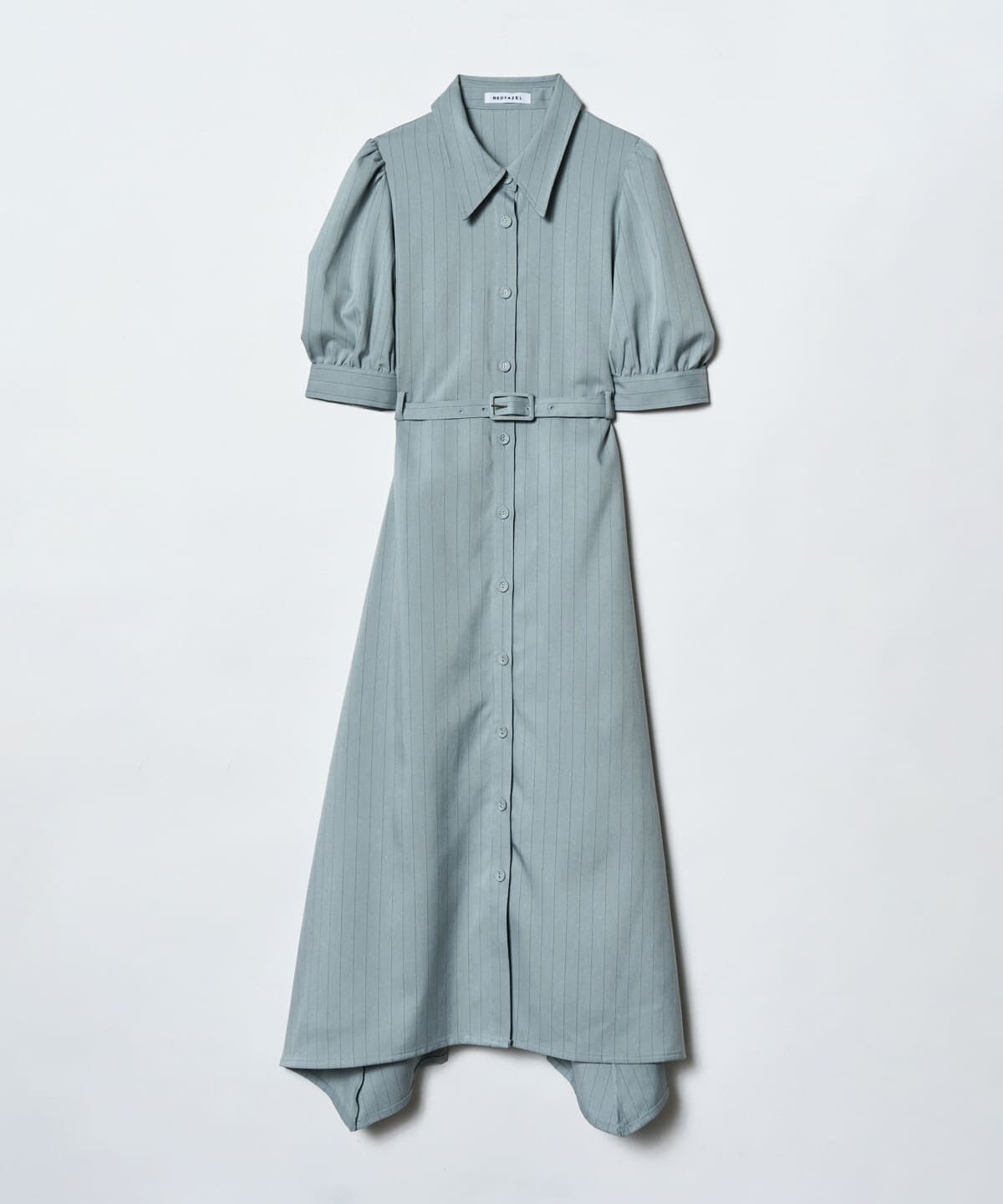 REDYAZEL「サイドカットストライプシャツワンピース」|ワンピース|