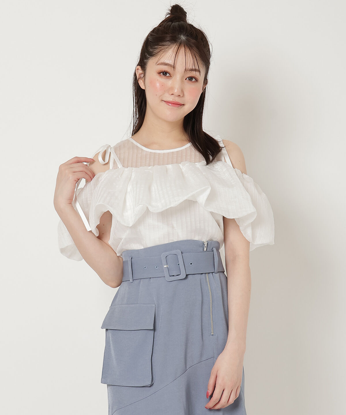 REDYAZEL「ストライプシアートップス」|Tシャツ・カットソー|