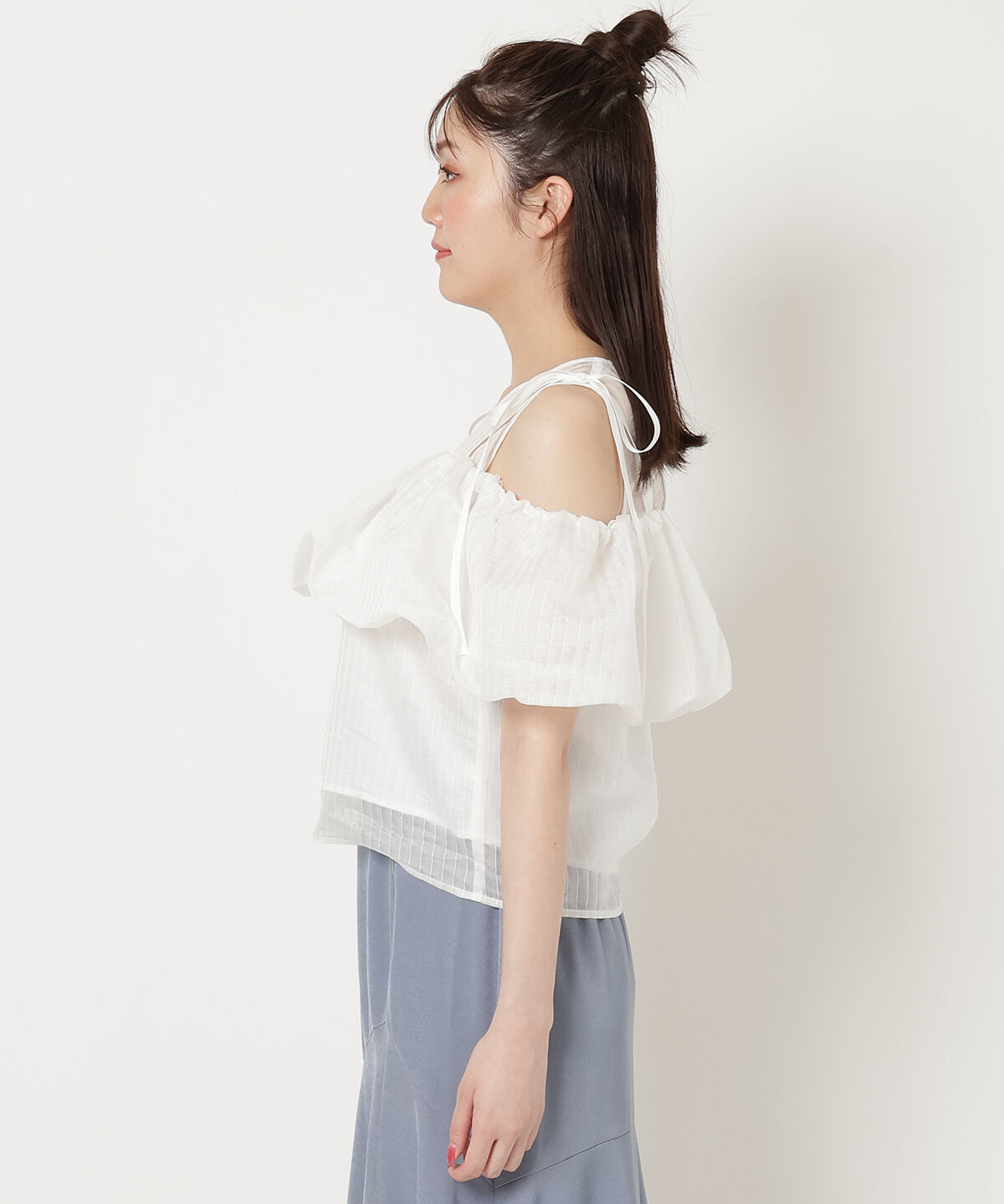 REDYAZEL「ストライプシアートップス」|Tシャツ・カットソー|