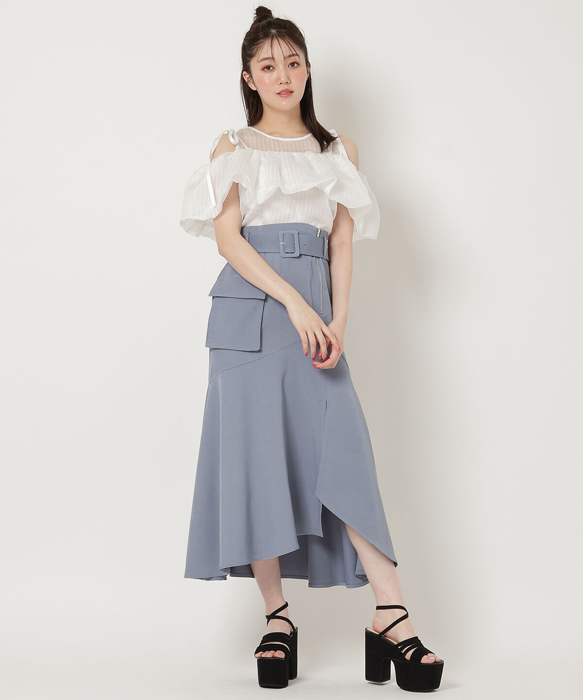 REDYAZEL「ストライプシアートップス」|Tシャツ・カットソー|