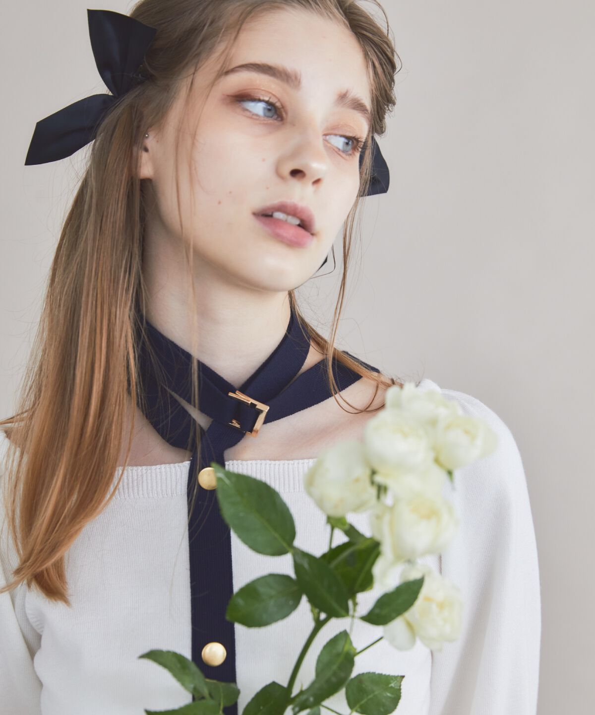 REDYAZEL「ネックベルトニットトップス」|ニット・セーター|