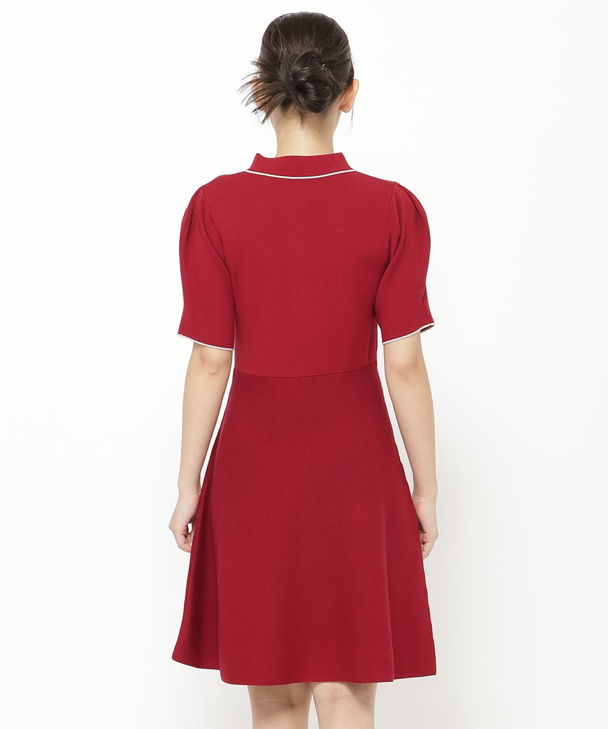 REDYAZEL「ニットポロミニワンピース」|ワンピース|