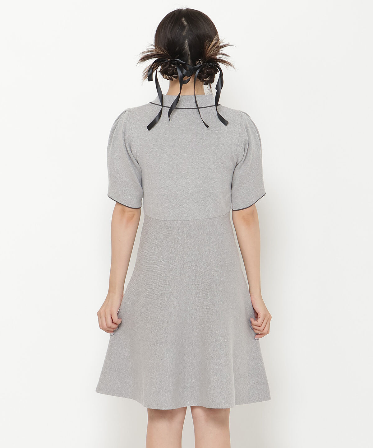 REDYAZEL「ニットポロミニワンピース」|ワンピース|