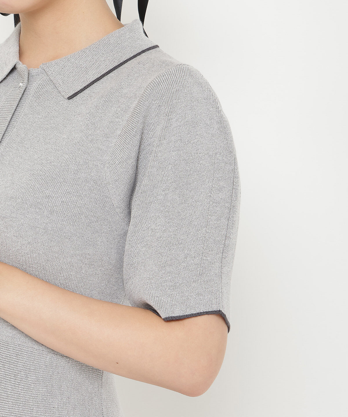 REDYAZEL「ニットポロミニワンピース」|ワンピース|