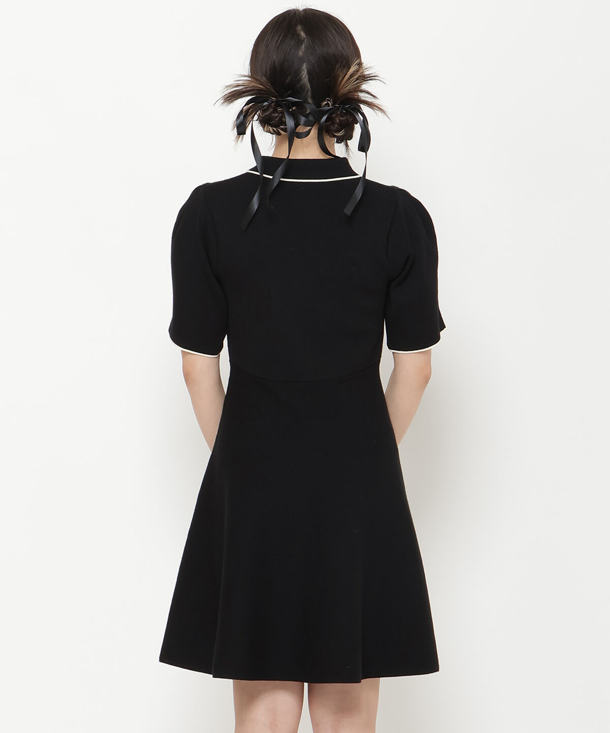 REDYAZEL「ニットポロミニワンピース」|ワンピース|