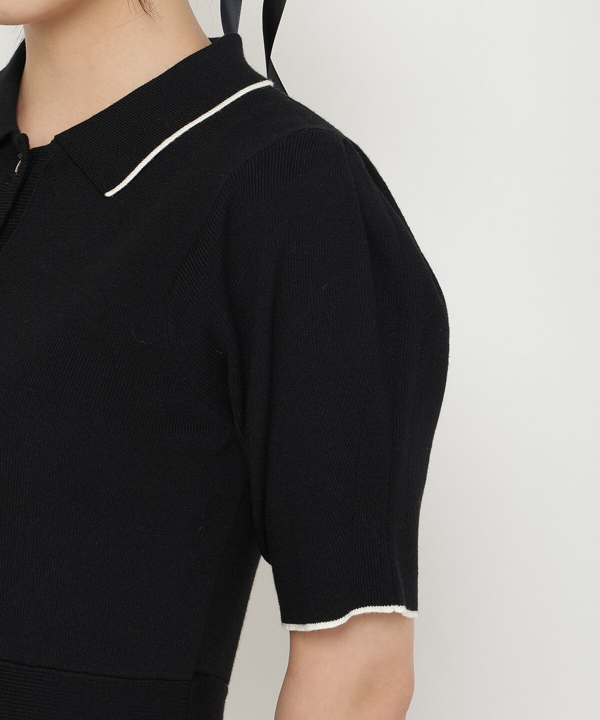 REDYAZEL「ニットポロミニワンピース」|ワンピース|