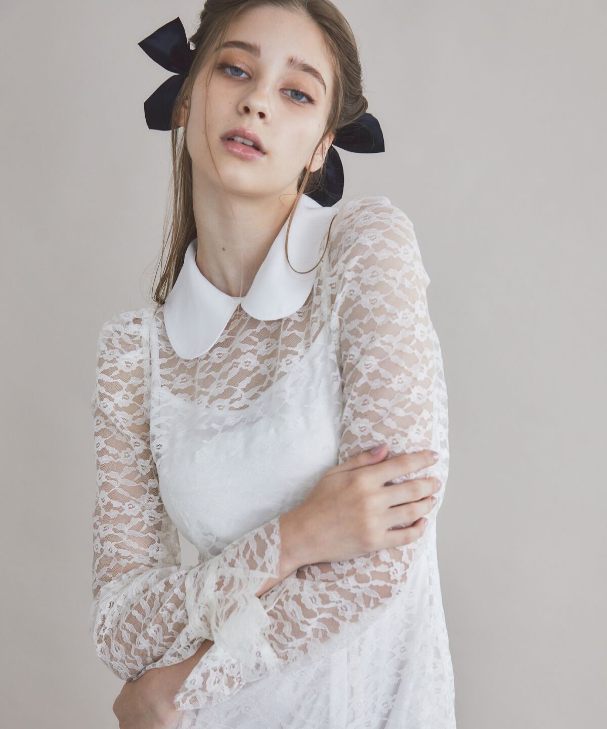 REDYAZEL「レースボウタイワンピース」|ワンピース|