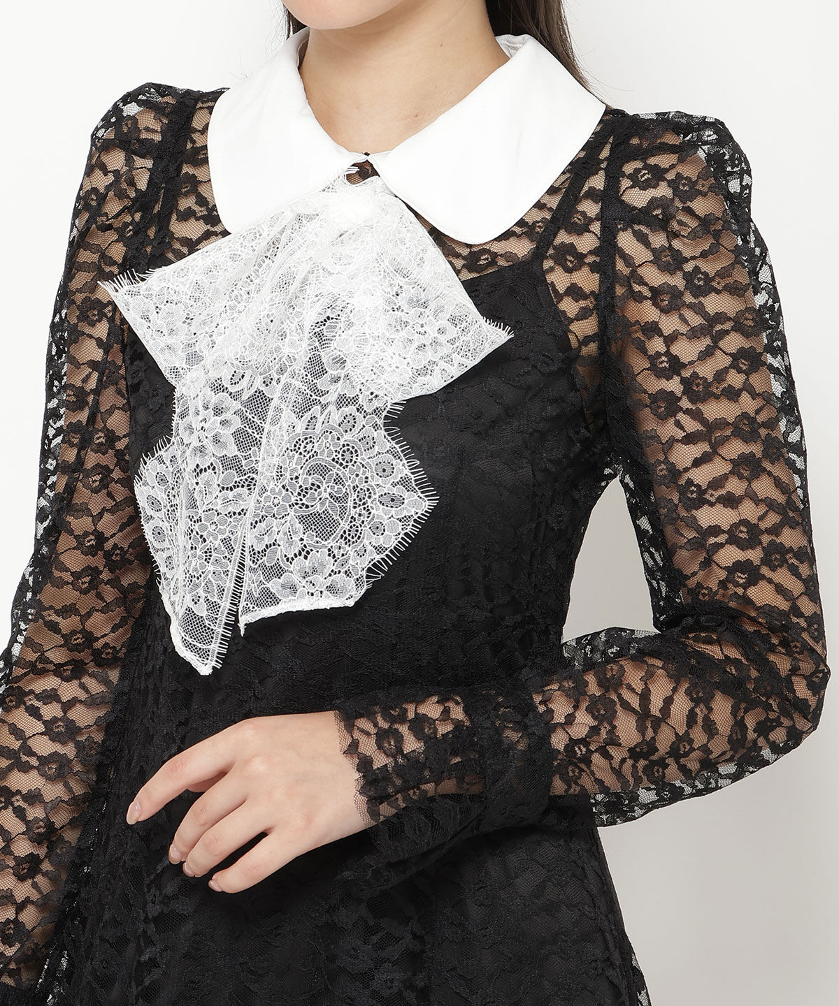 REDYAZEL「レースボウタイワンピース」|ワンピース|