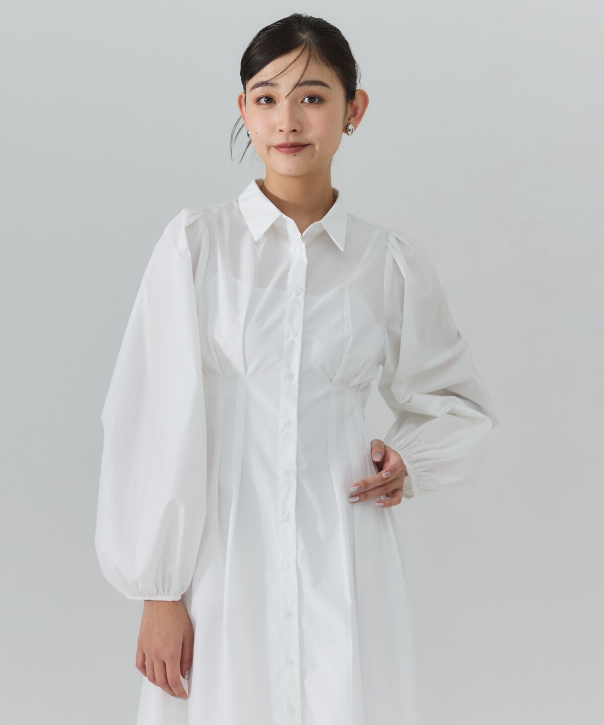 REDYAZEL「タックシャツワンピース」|ワンピース|