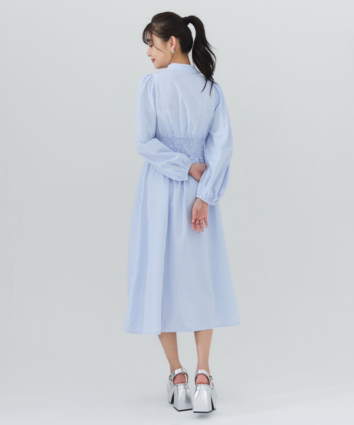 REDYAZEL「タックシャツワンピース」|ワンピース|