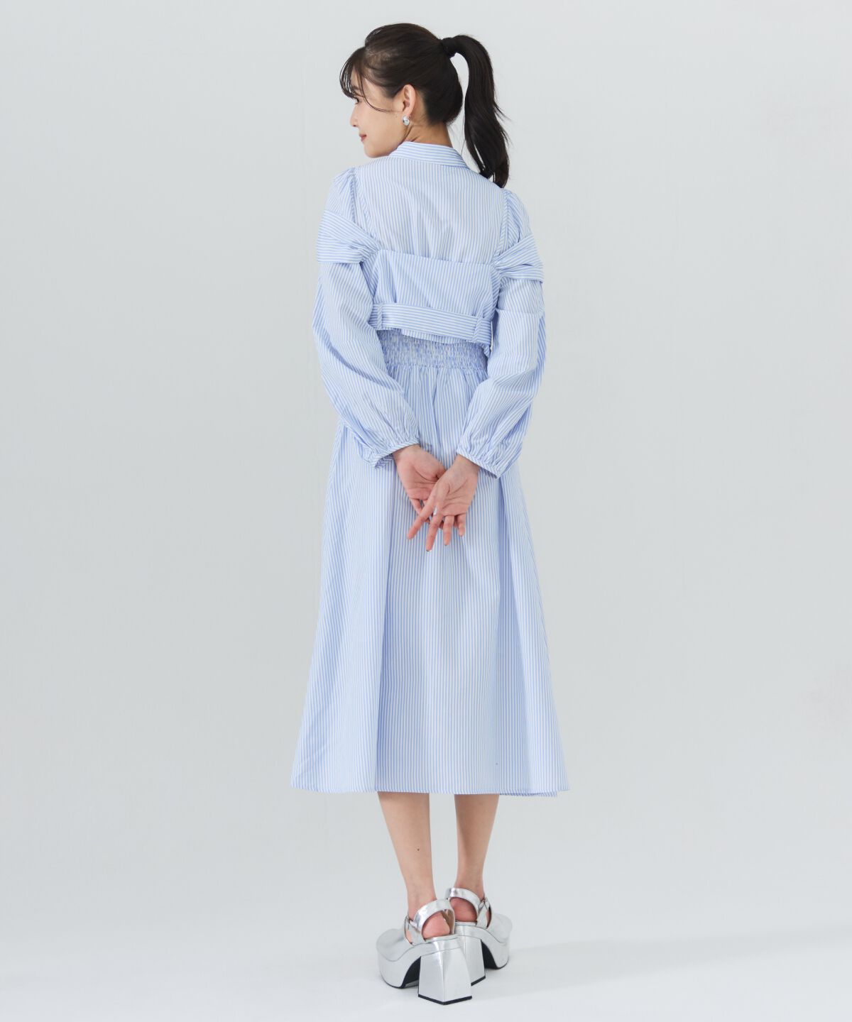 REDYAZEL「タックシャツワンピース」|ワンピース|