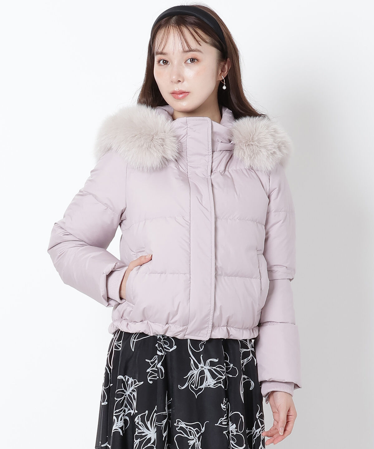 WILLSELECTION「ファー付きショートダウン」|ダウン|