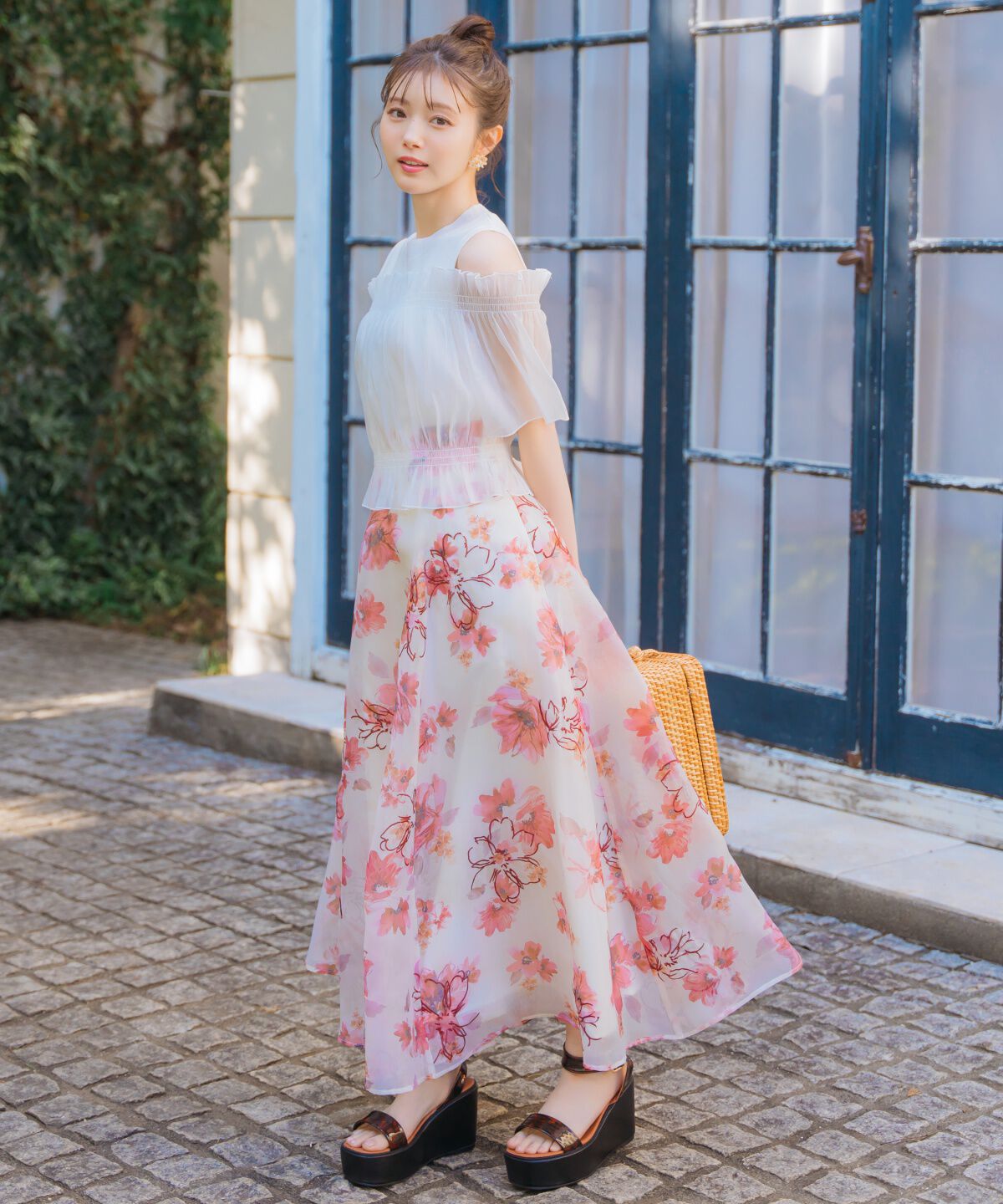 WILLSELECTION「レイヤード風オフショル半袖プルオーバー」|Tシャツ・カットソー|