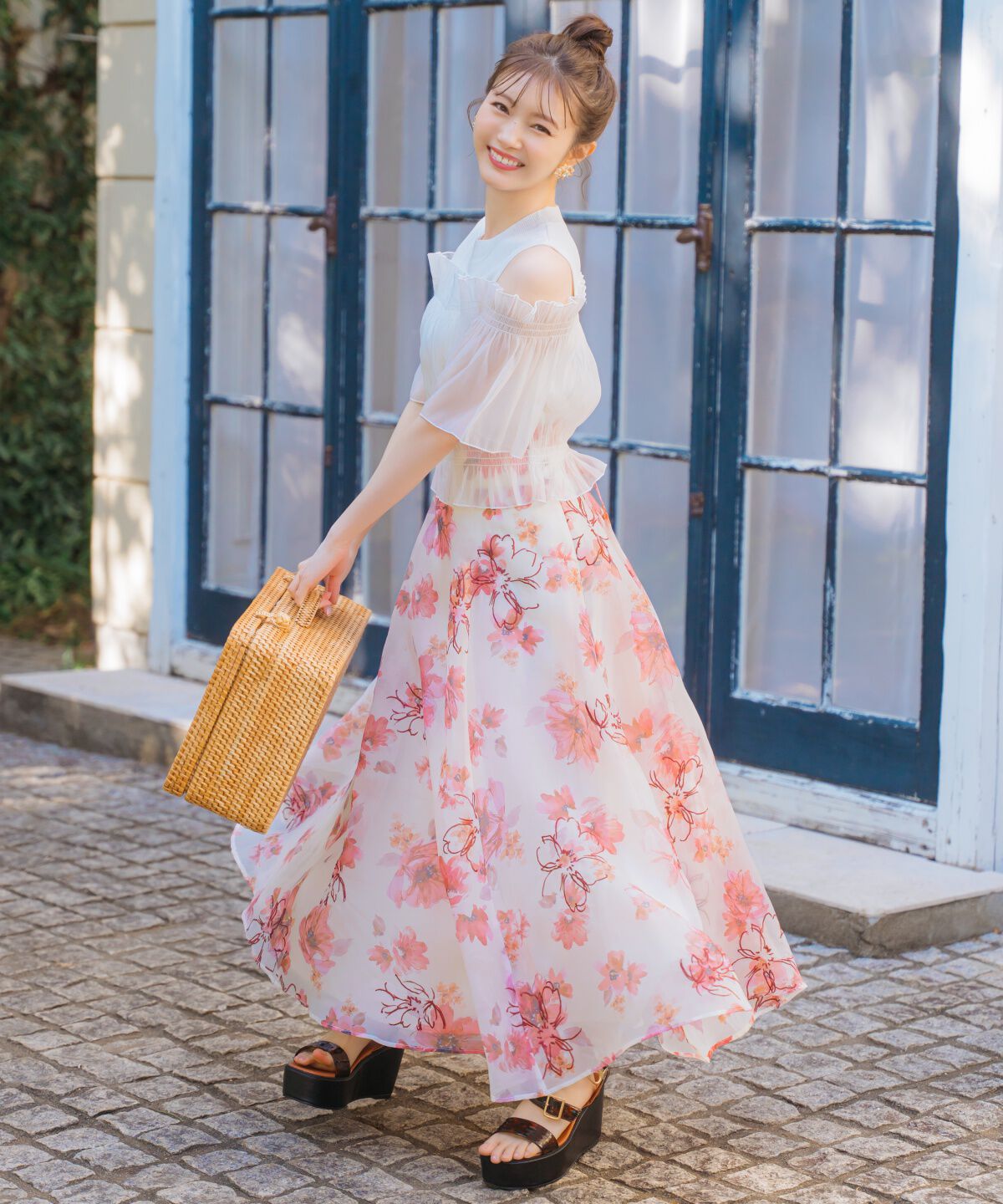 WILLSELECTION「レイヤード風オフショル半袖プルオーバー」|Tシャツ・カットソー|