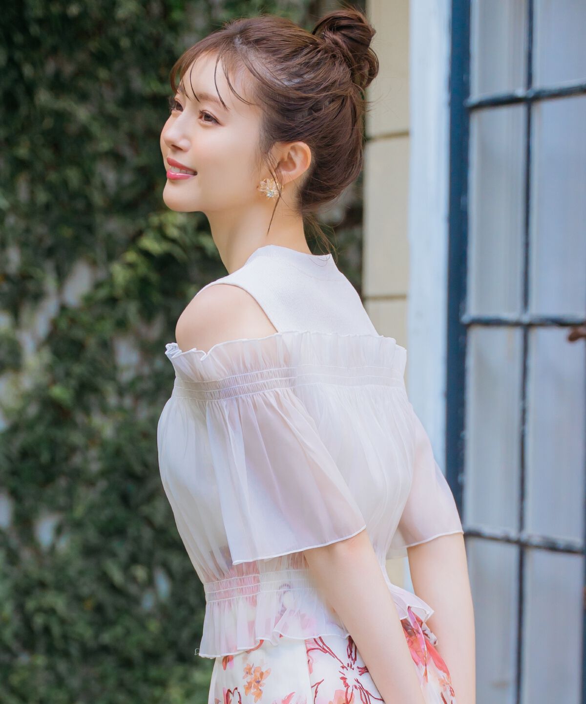 WILLSELECTION「レイヤード風オフショル半袖プルオーバー」|Tシャツ・カットソー|