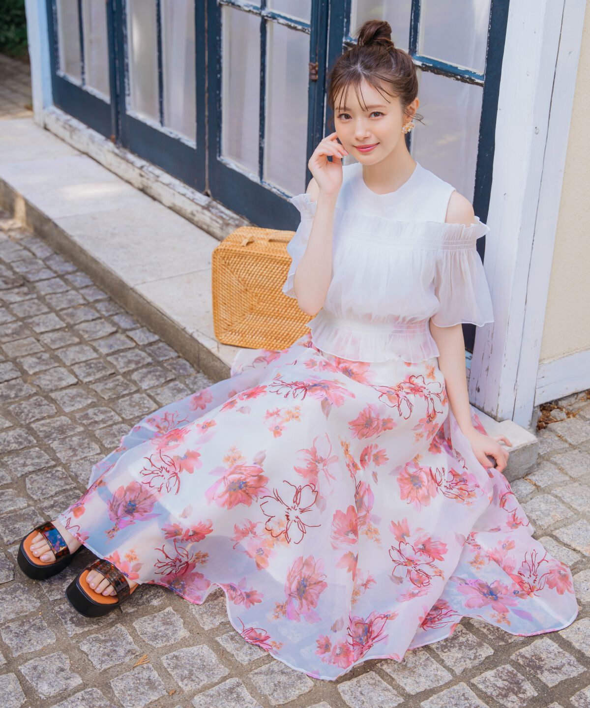 WILLSELECTION「レイヤード風オフショル半袖プルオーバー」|Tシャツ・カットソー|