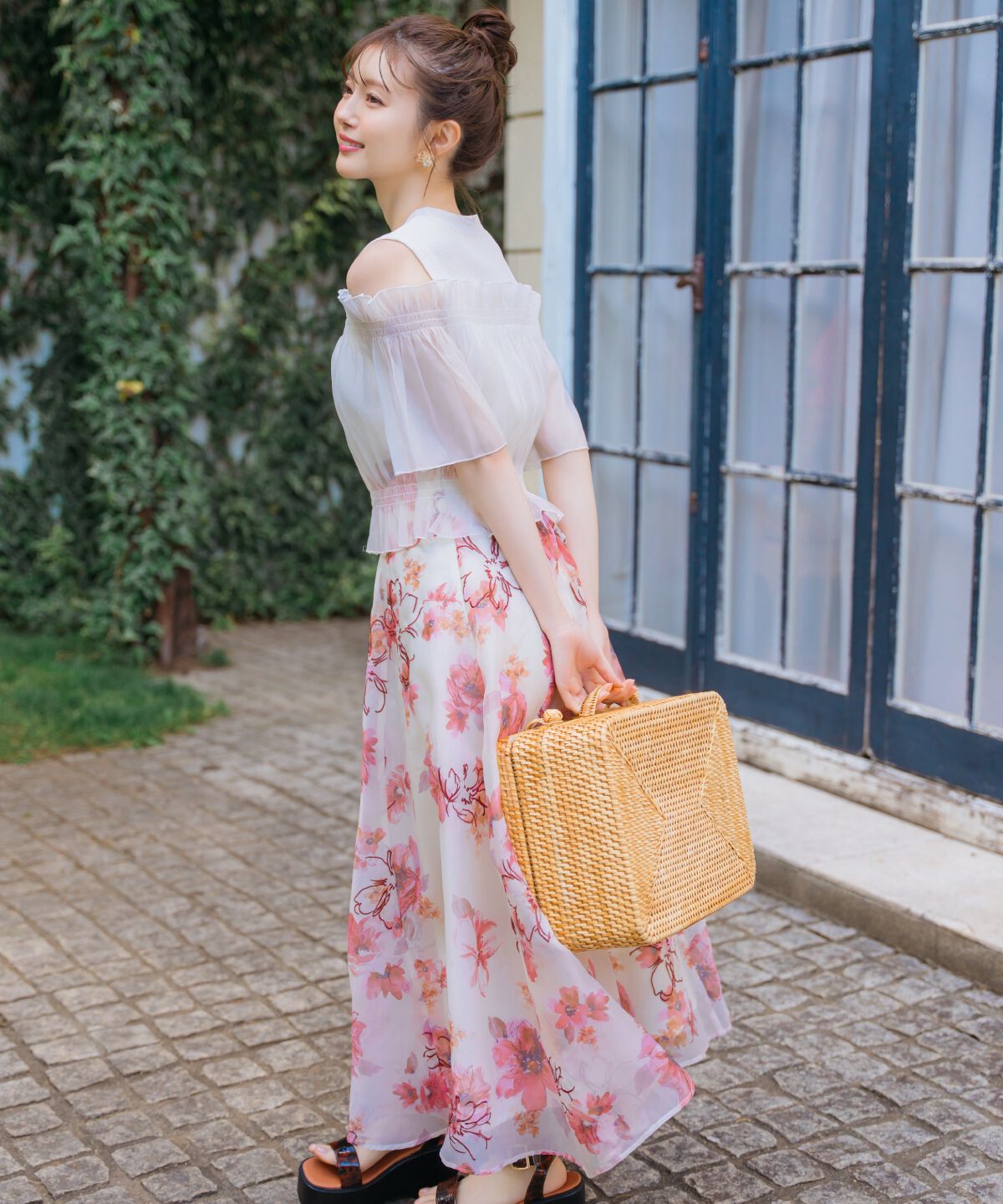 WILLSELECTION「レイヤード風オフショル半袖プルオーバー」|Tシャツ・カットソー|