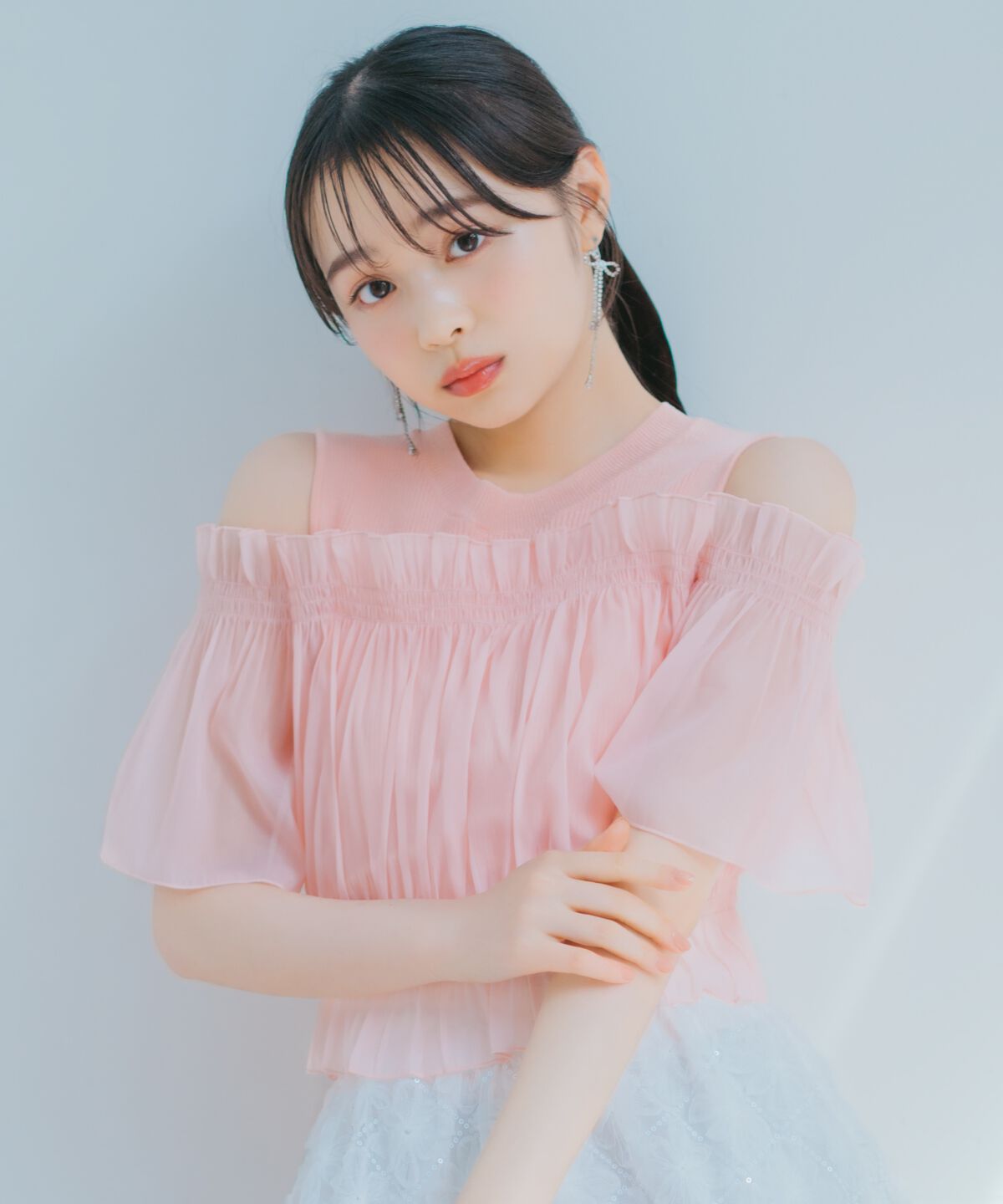 WILLSELECTION「レイヤード風オフショル半袖プルオーバー」|Tシャツ・カットソー|