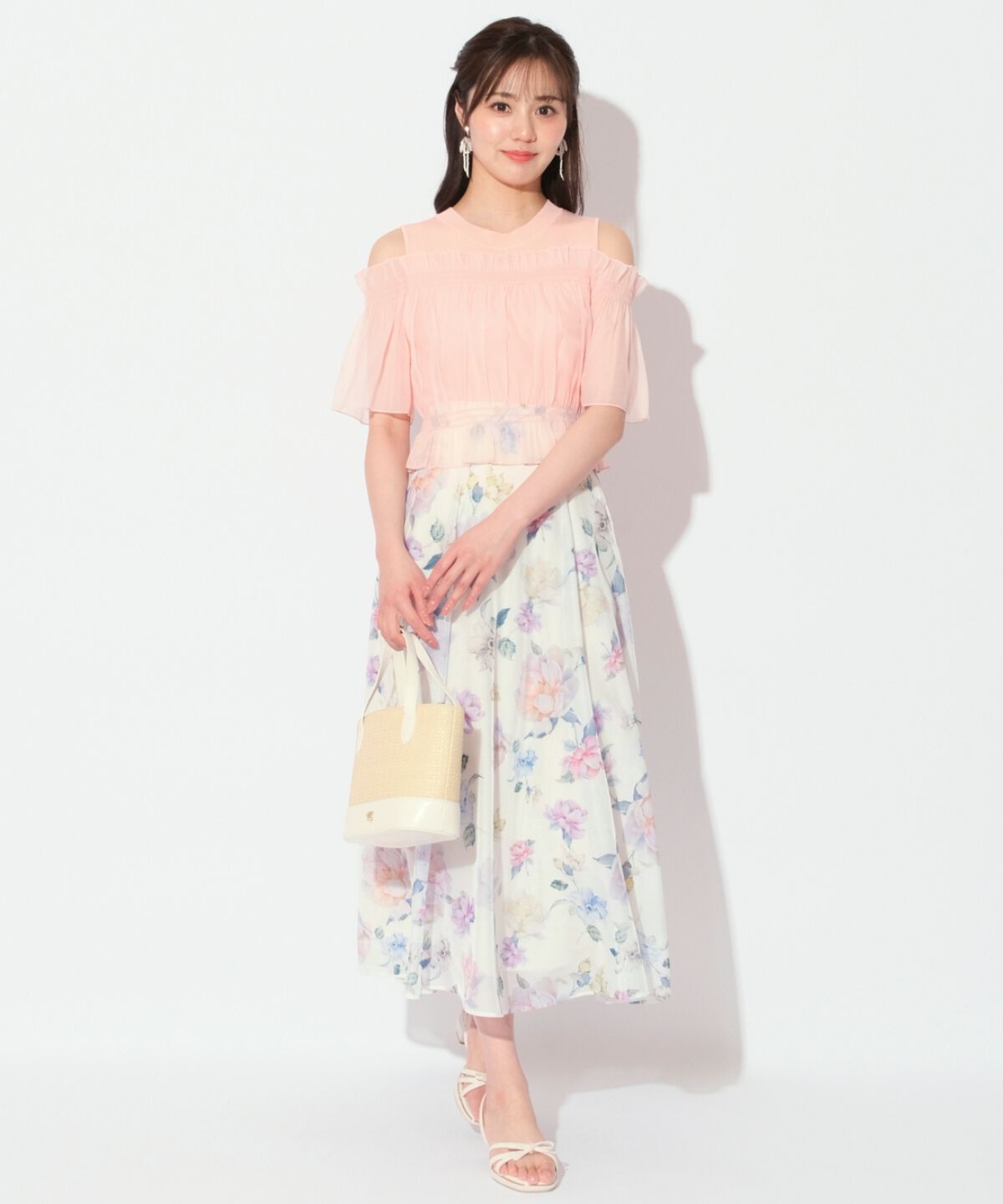 WILLSELECTION「レイヤード風オフショル半袖プルオーバー」|Tシャツ・カットソー|