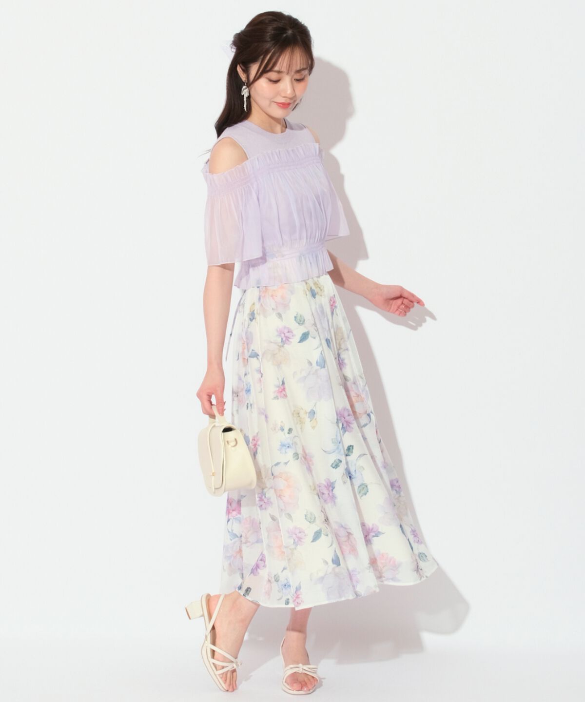 WILLSELECTION「レイヤード風オフショル半袖プルオーバー」|Tシャツ・カットソー|