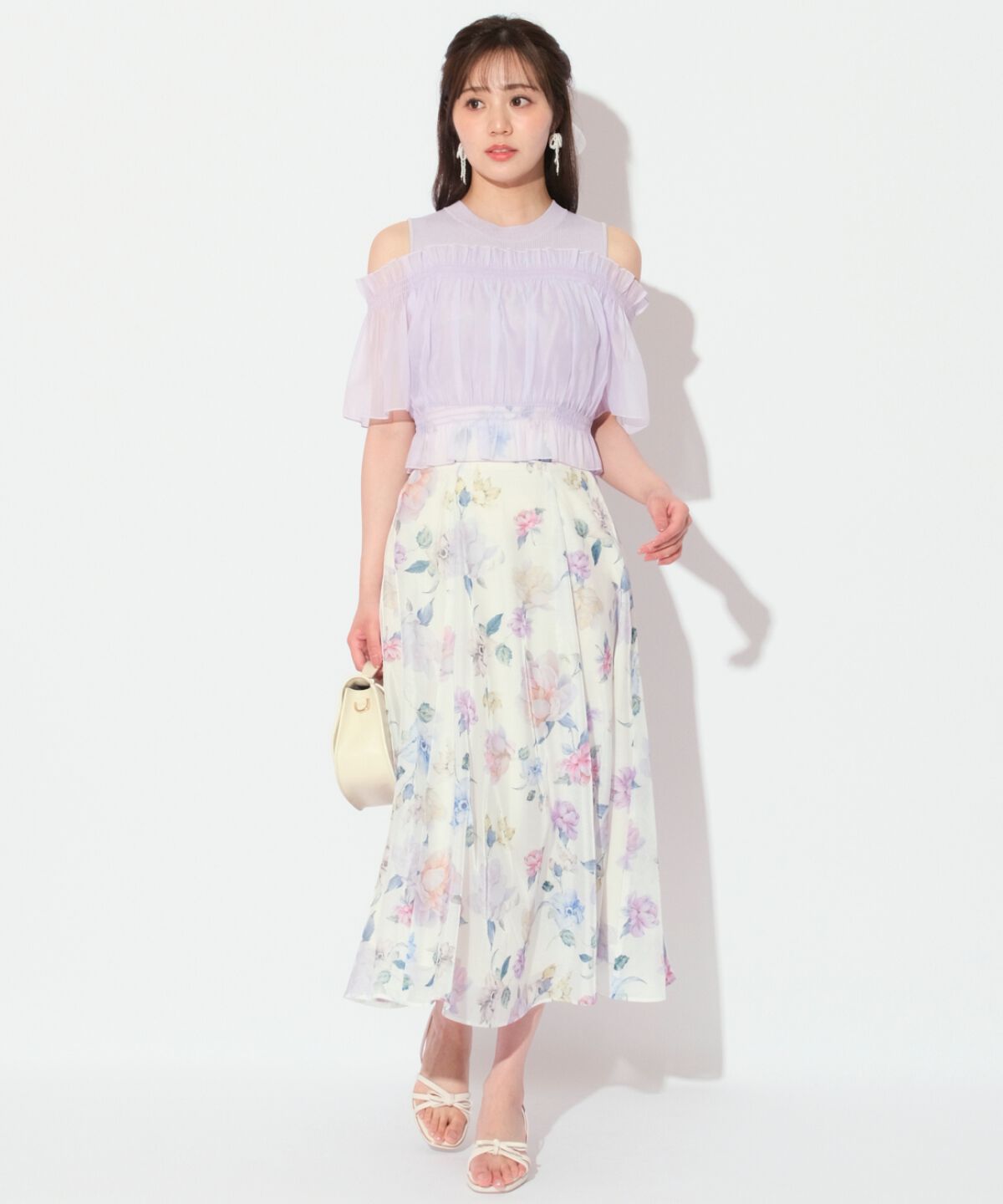 WILLSELECTION「レイヤード風オフショル半袖プルオーバー」|Tシャツ・カットソー|