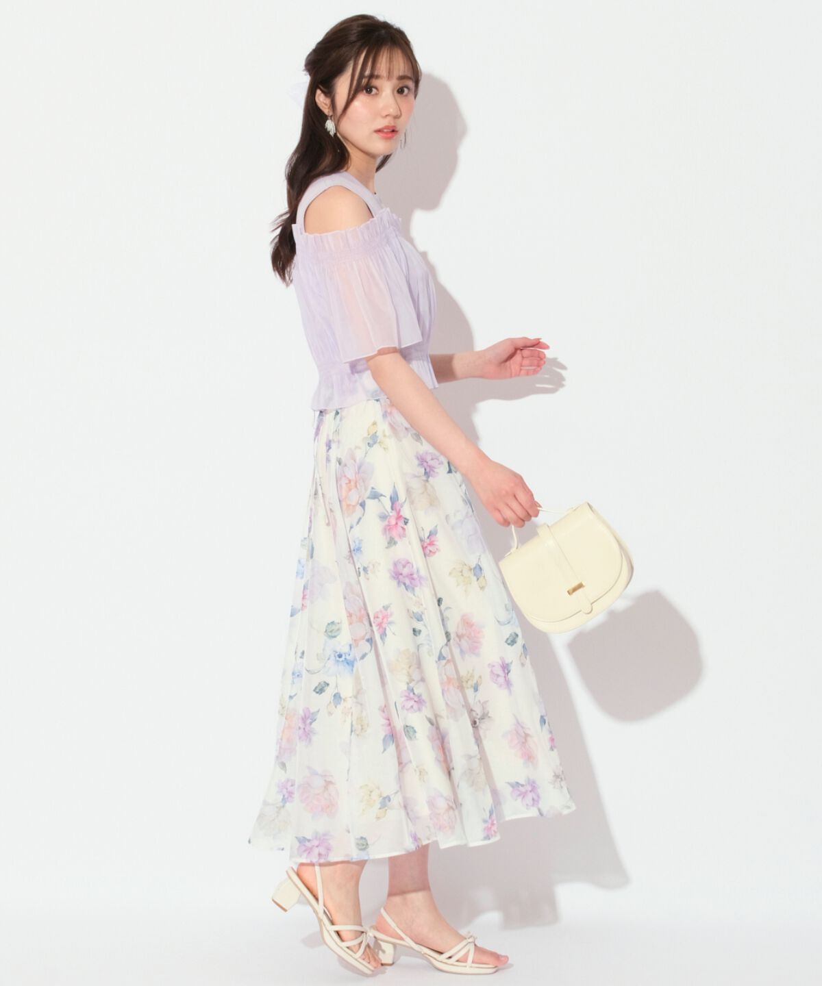 WILLSELECTION「レイヤード風オフショル半袖プルオーバー」|Tシャツ・カットソー|