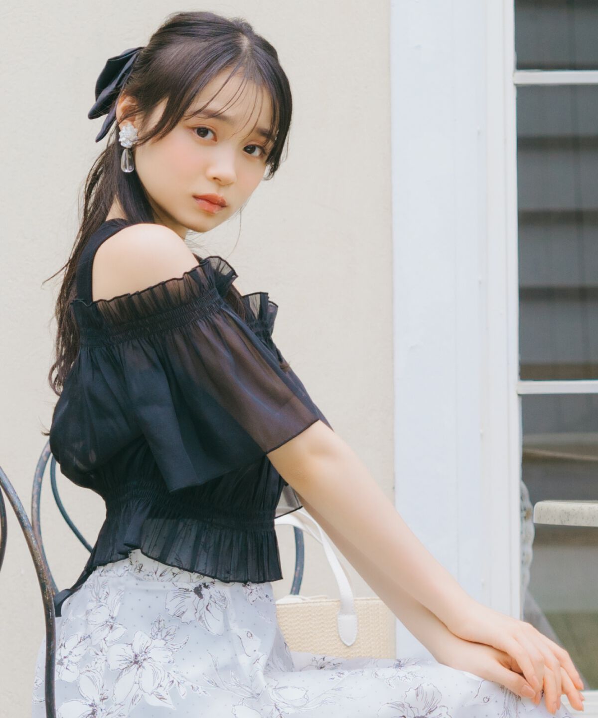 WILLSELECTION「レイヤード風オフショル半袖プルオーバー」|Tシャツ・カットソー|