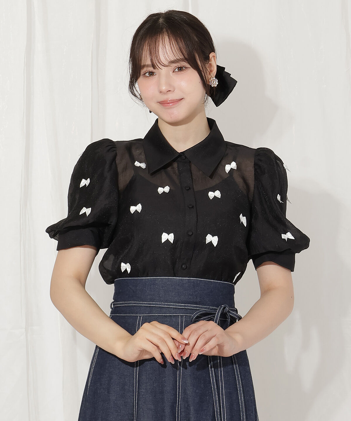 WILLSELECTION「リボンシアーブラウス」|シャツ・ブラウス|