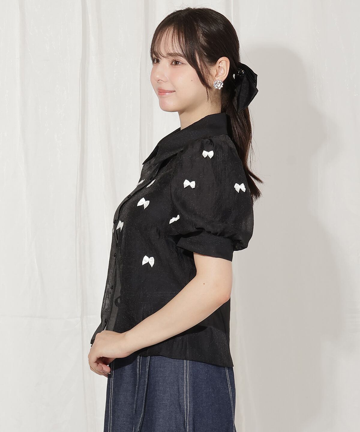 WILLSELECTION「リボンシアーブラウス」|シャツ・ブラウス|