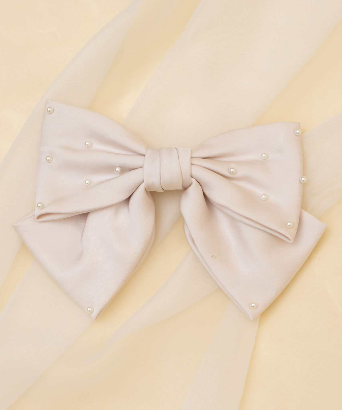 WILLSELECTION「パールリボンバレッタ」|ヘアゴム・シュシュ|