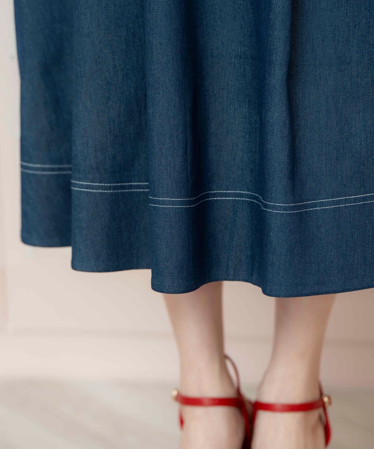 WILLSELECTION「ドレープリボンノースリーブワンピース」|ワンピース|