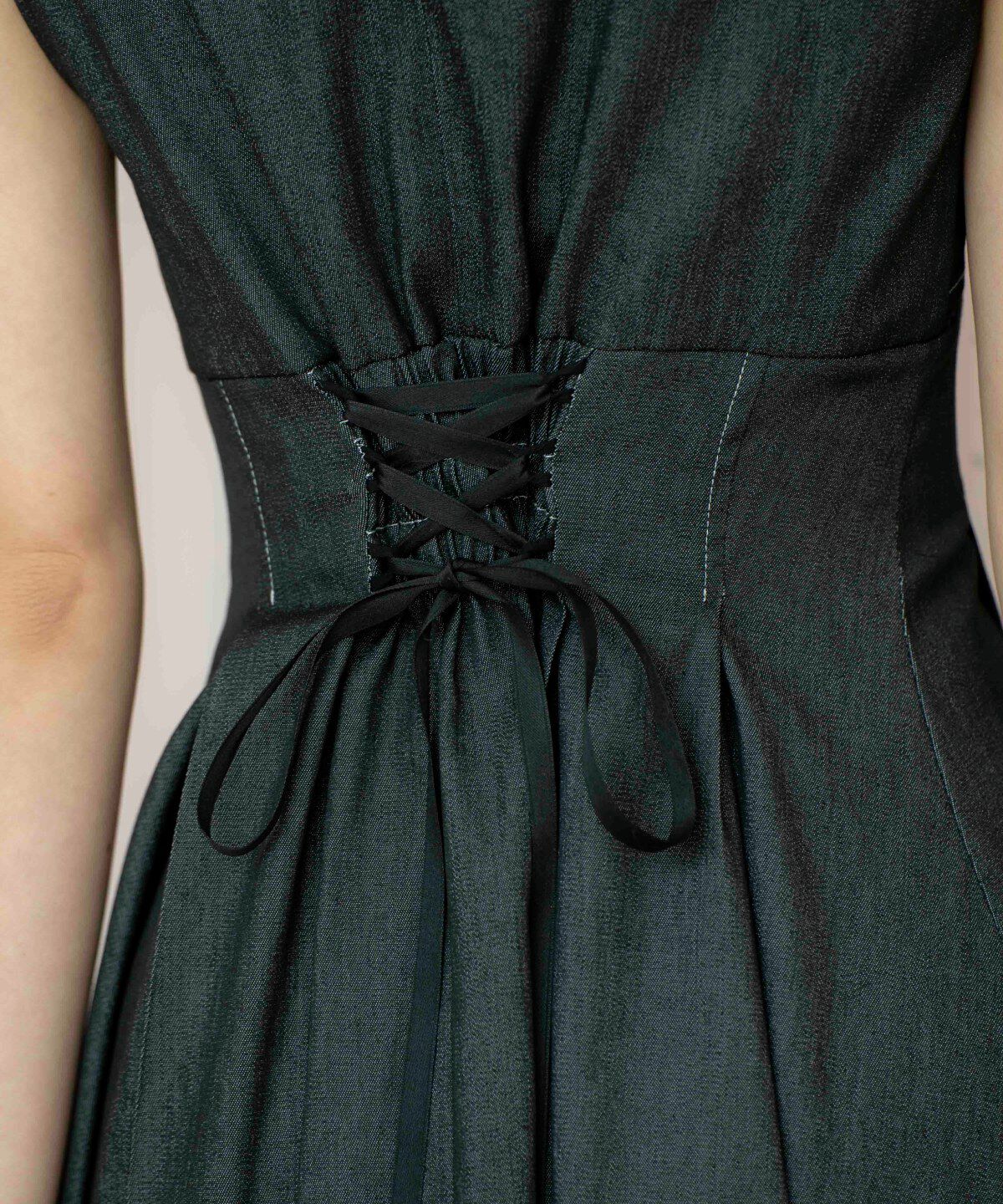 WILLSELECTION「ドレープリボンノースリーブワンピース」|ワンピース|