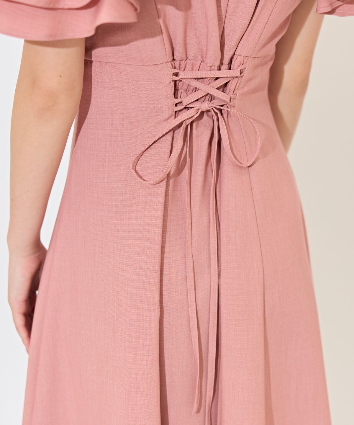 WILLSELECTION「ショルダーリボンラッフルワンピース」|ワンピース|