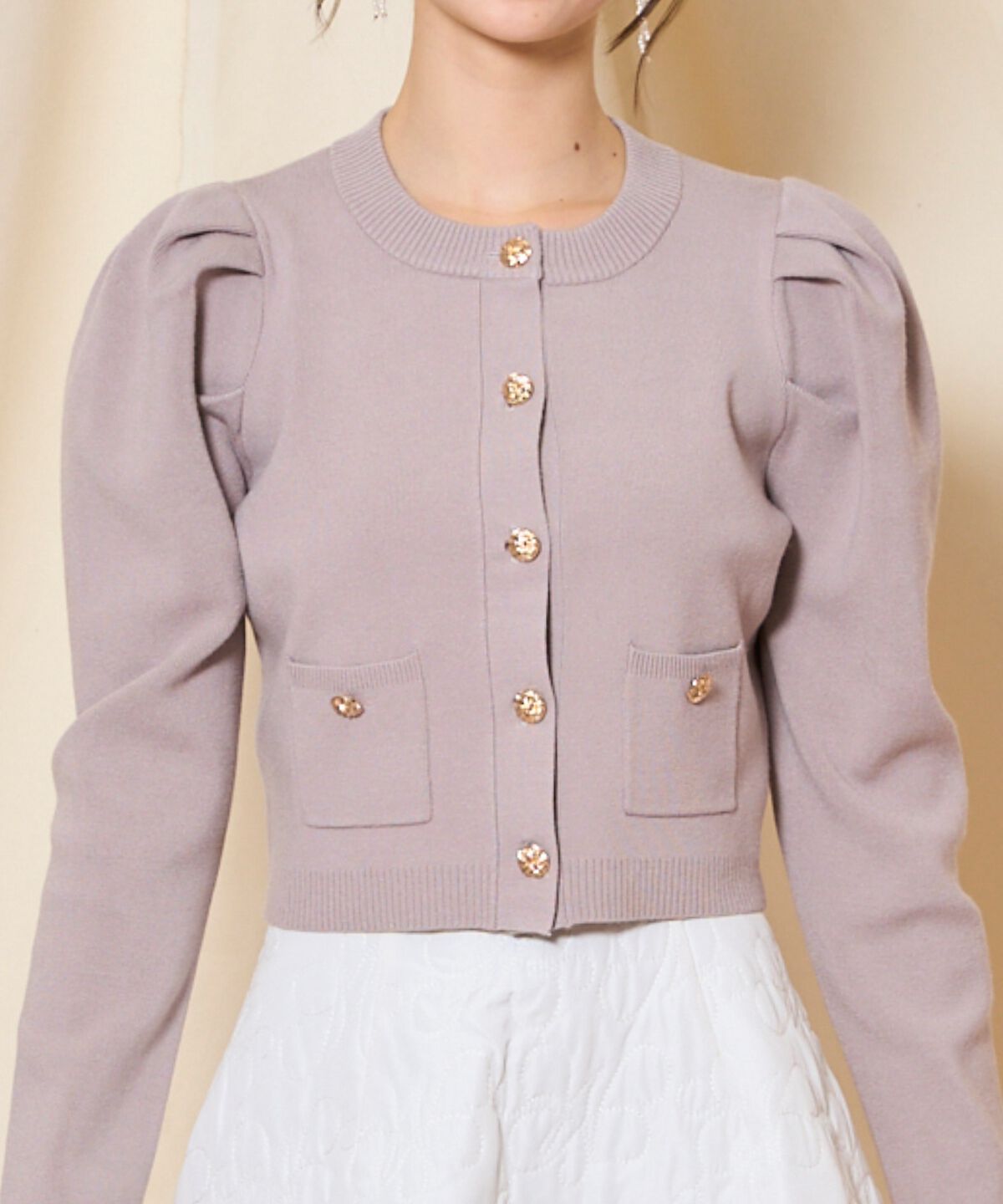 WILLSELECTION「タックスリーブニットカーディガン」|カーディガン|