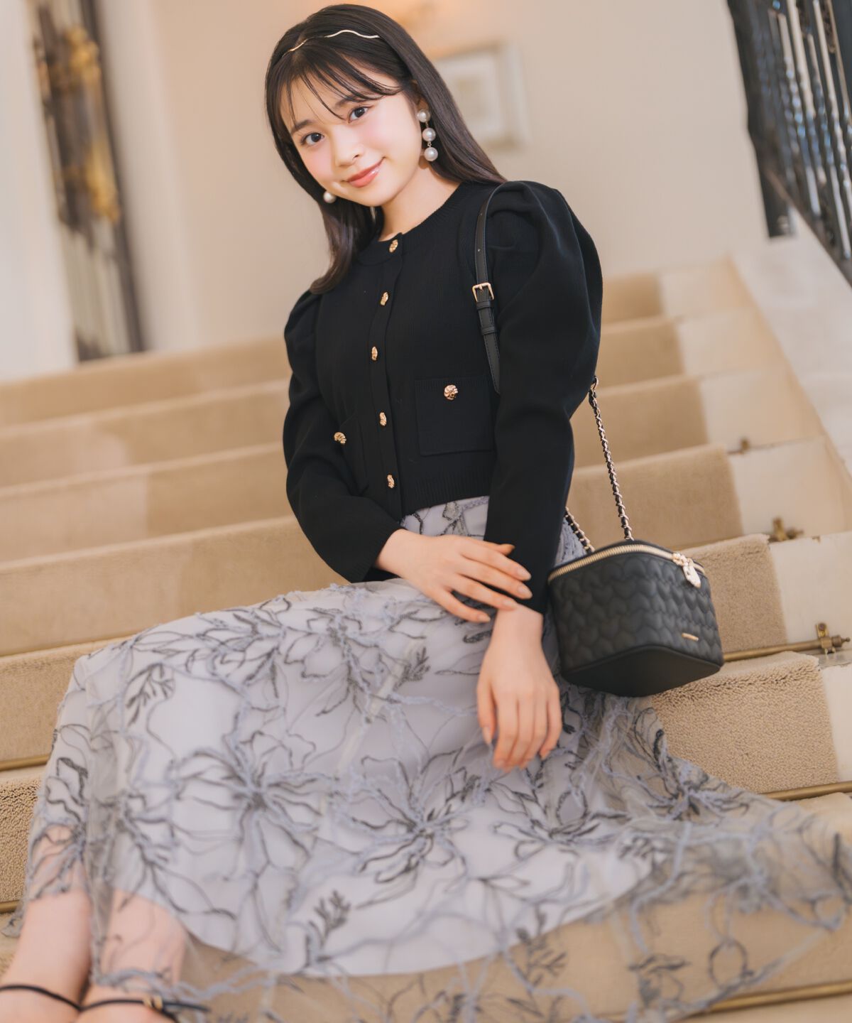 WILLSELECTION「タックスリーブニットカーディガン」|カーディガン|