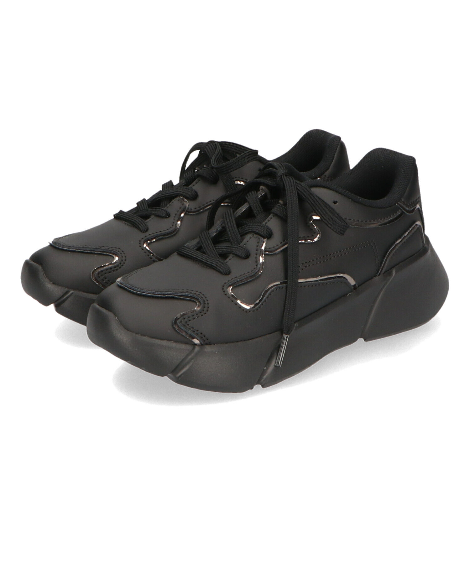 ORiental TRaffic「【トレンド】メタリックライン厚底スニーカー/OT3727」|スニーカー|