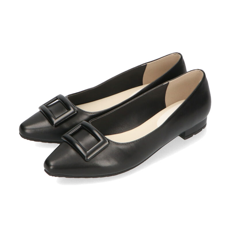 ORiental TRaffic「【防水】スクエアバックル レイン パンプス /R-1019 レインシューズ フラット」|パンプス|