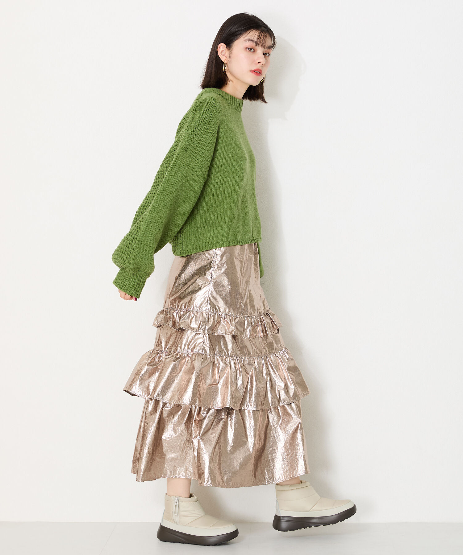 ORiental TRaffic「サイドジップスノーブーツ/OT3405」|モカシン|