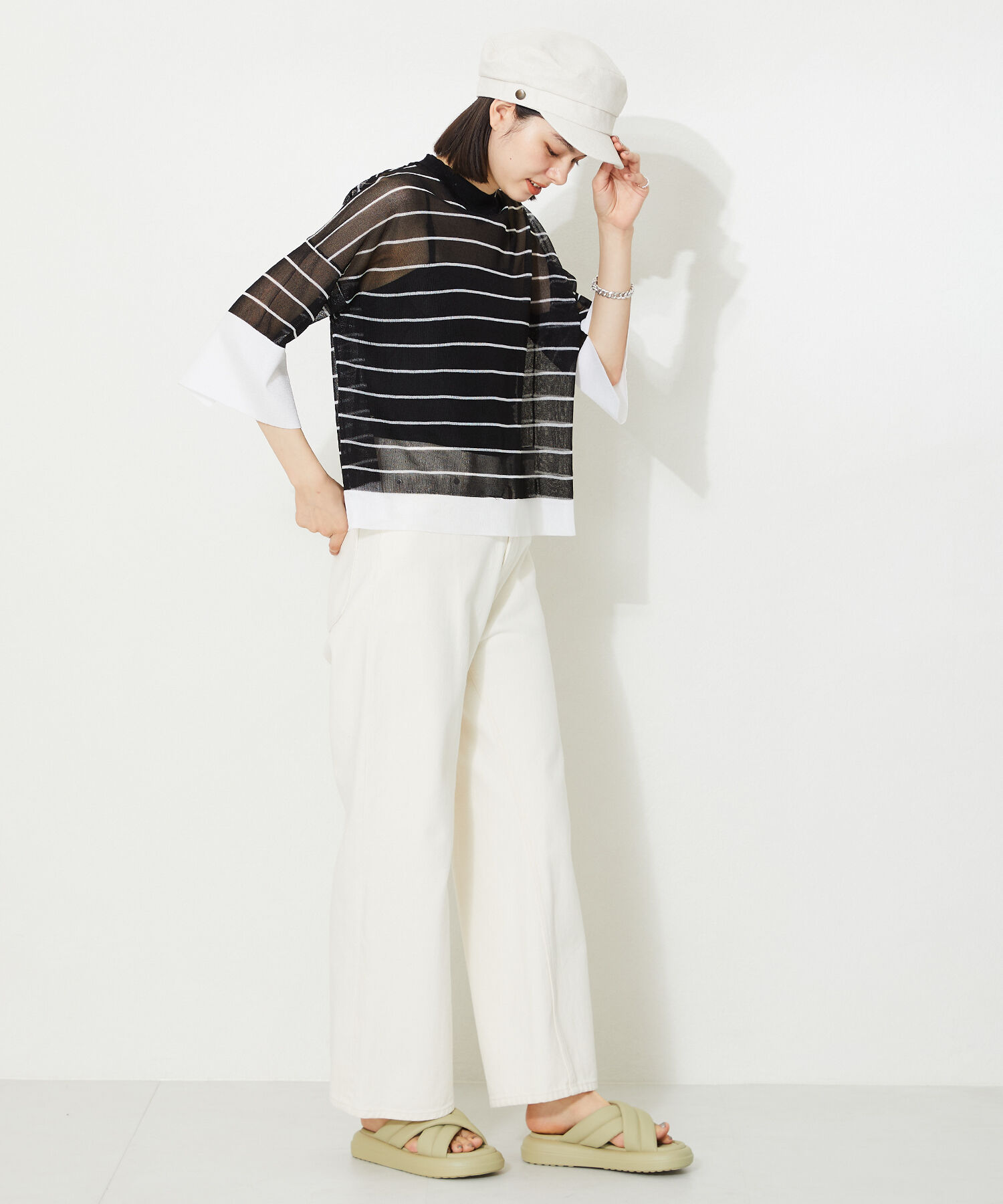 ORiental TRaffic「【アウトレット価格】パデットクロススライドサンダル/41232 サンダル 柔らかい フィット」|サンダル|