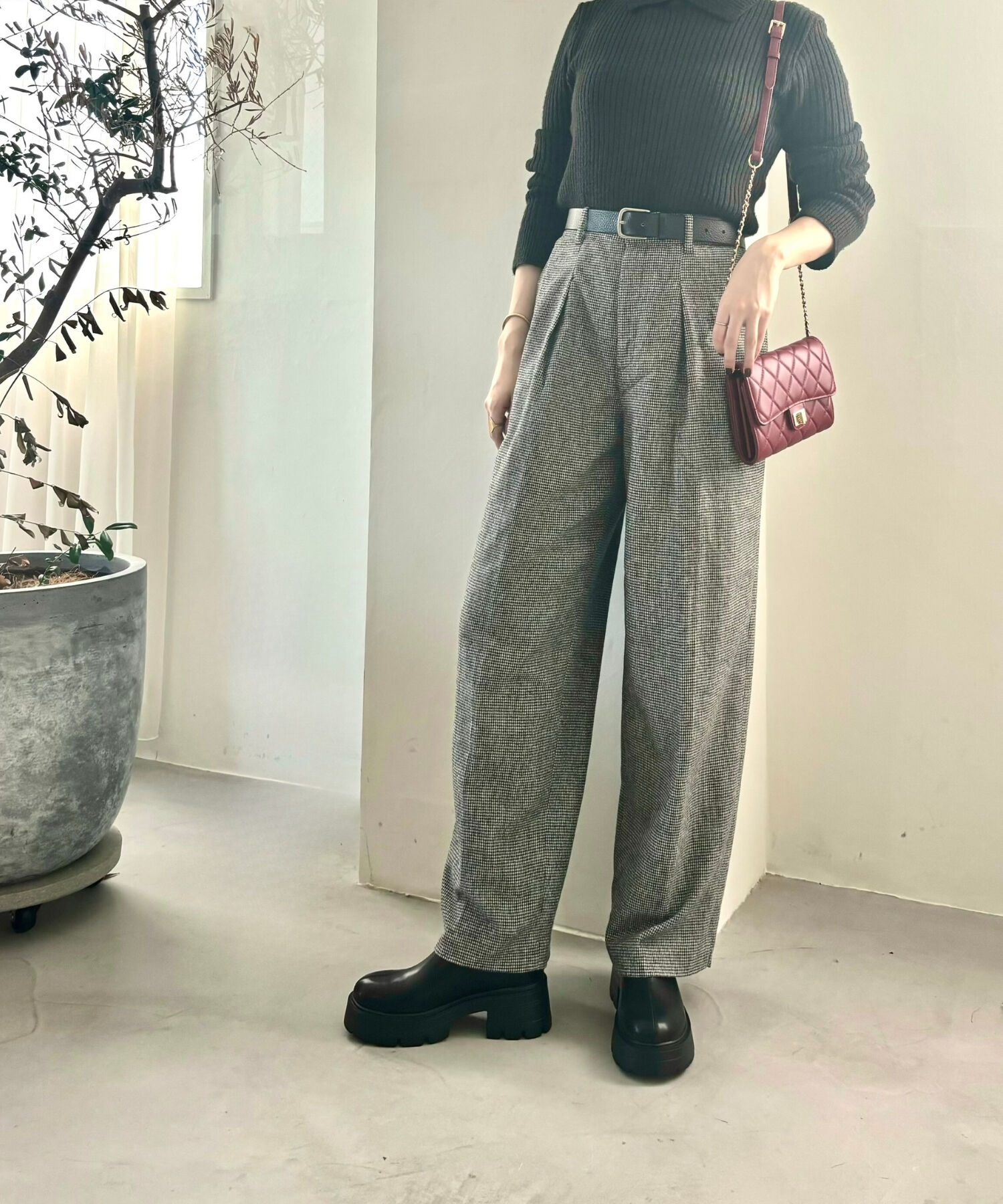 ORiental TRaffic「●2024秋冬新作●ソフトレザー厚底ショートブーツ/41416」|ショートブーツ|